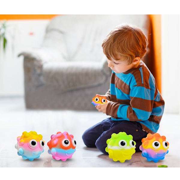 2 kpl satunnainen jyrsijä tappaja pioneeripallo silikoni 3D dekompressio - Perfet Random