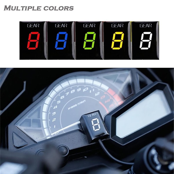 Växelindikator för Kawasaki Zx6r Zx-6r Zx6rr Zx-6rr Zx10r Zx-10r Z750 Z1000 Z 750 1000 Er-6n Er6n Motorcykel Växeldisplay Tabell - Perfekt