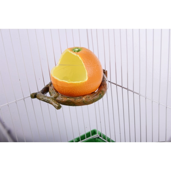 Fuglematerskål Papegøye Matkopp Oransje Form Melamin Matekopper - Perfet style2