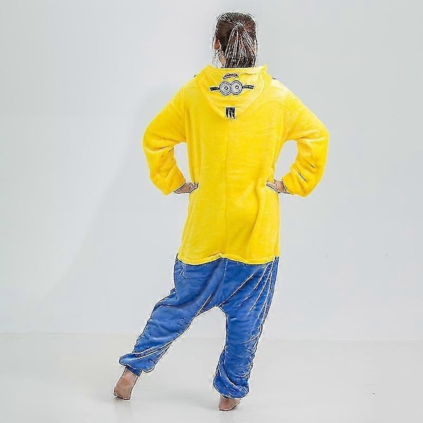 Minions Onesie Unisex Aikuisten Roolipuku Eläinpuku Onesie Yöasu - Täydellinen L