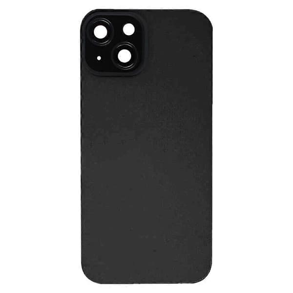 Glass Batteri Bakdeksel Kompatibelt med iPhone 15-Perfet Black