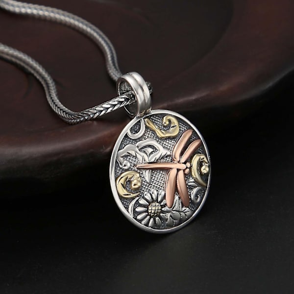 mode Little Daisy Sunflower liten insekt hänge halsband smycken - Perfet