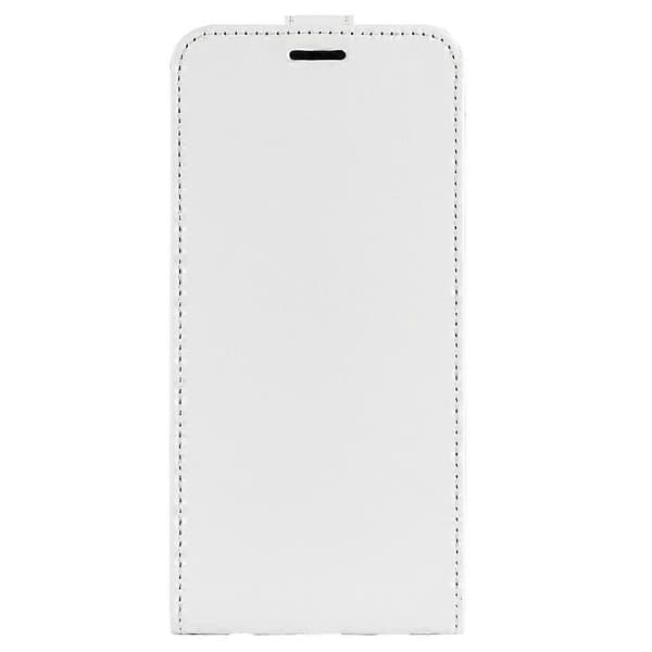 Kompatibel med R64 Textur Vertikal Flip Läder Telefonfodral-Perfet White