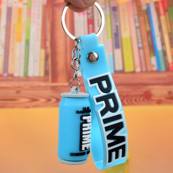 Prime Drink 3D Rubber Keychain Mode flaska nyckelringar för mig - Perfet Blue