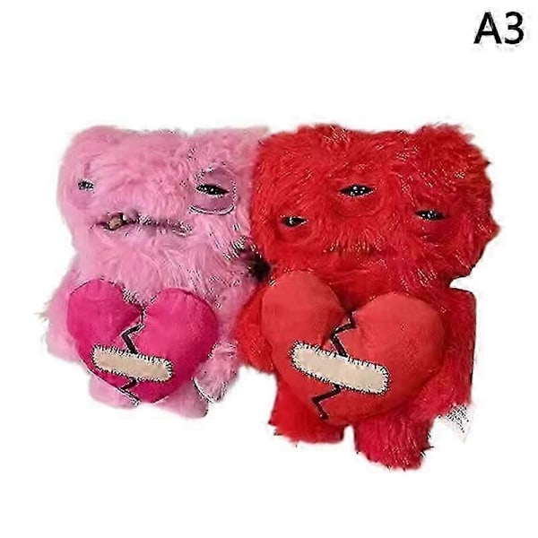 23CM Fuggler Bedårande tandmonster Kärleksmonster Serie Unik tand Rolig Plyschleksak-Perfekt A3