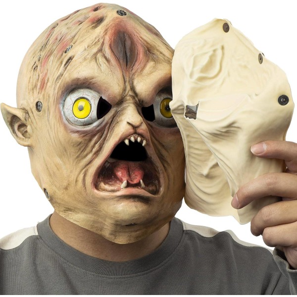 PartyHop Skremmende Alien Mask Skrekk Helhode Magnet Maske for Halloween Kostyme Party Carnival Cosplay - Perfet