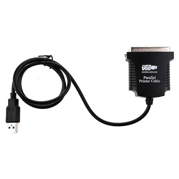 USB printer parallelport 36-pin han konverteringskabel Sort-Perfet