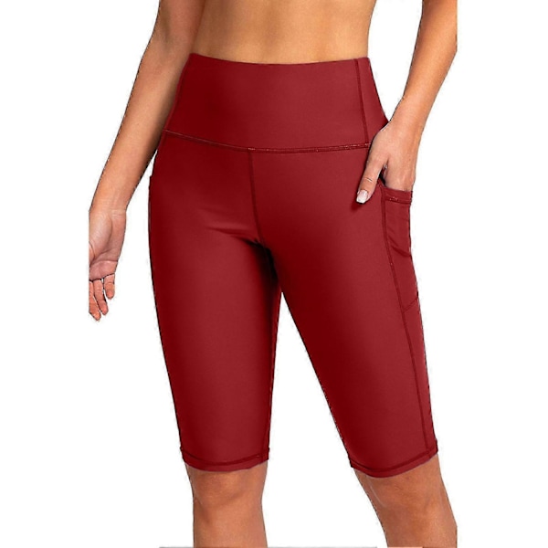 Dykkarshorts för kvinnor, minskad skavning, lättviktiga, mjuka, hudvänliga, våtdräktshorts för surfing - Perfekt Brick Red 2XL