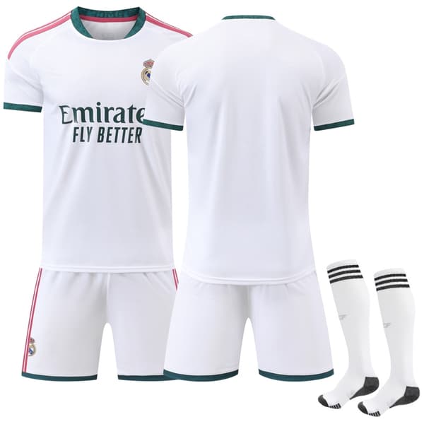 2026-2027 Real Madrid kotipaita lapsille ja aikuisille 22