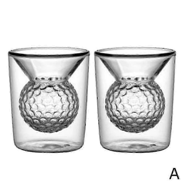 2st / 4st Golfboll Glas Koppar Roliga Kreativa Dubbla Lager Glas-Perfekt Transparent 2pcs