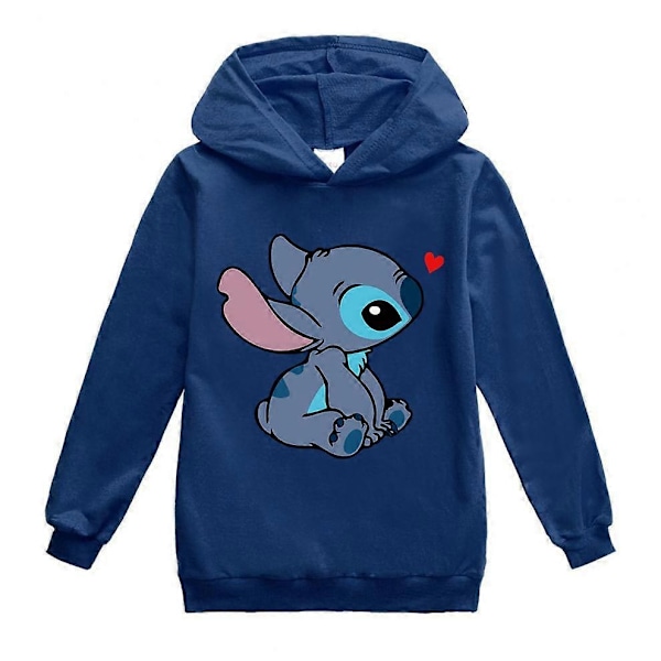 Lasten poikien ja tyttöjen Disney Stitch jouluhupparit - Perfet NavyBlue 3-4year(110cm)