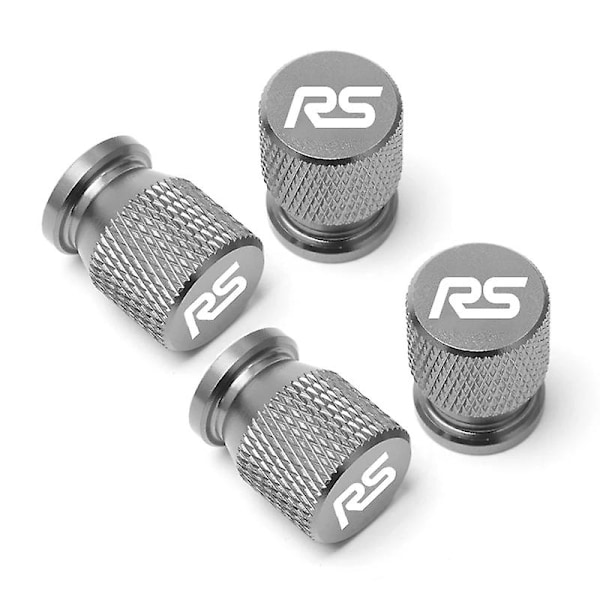 Passar Ford Focus Mk2 Mk3 Mk4 Mondeo Fiesta Rs Bil Däckventillock Däckstavskydd Dammtät Vattentät Bildelar - Perfet silver