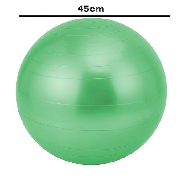 Yoga Smooth Ball for Fitness Exercise Pilates med vekt-Perfet green 45cm