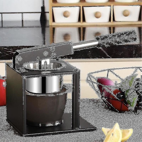 Kartoffelmoser, kraftig kartoffelstøder med 2 udskiftelige skiver, fødevarepresse i rustfrit stål til kartoffelmos, grøntsagsmos - Perfekt