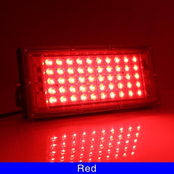 50 W Ip65 vedenpitävä ulkokäyttöinen LED-valonheitin - täydellinen Red