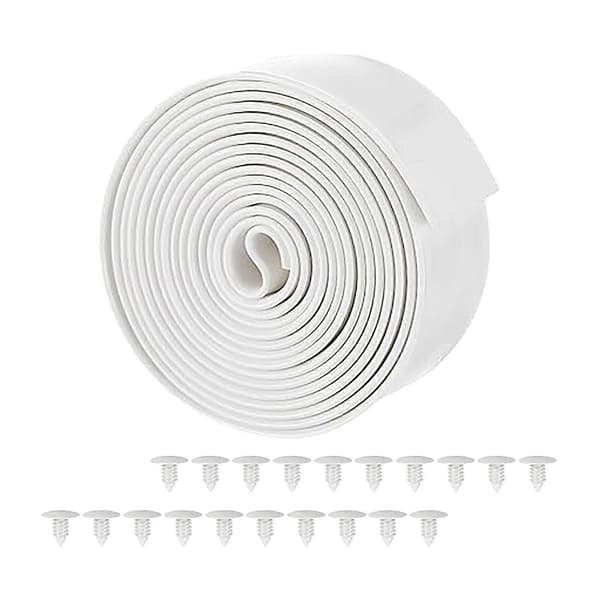 Vinylstropper til reparation af terrassestole DIY Reparationsstropper til havestole Sort-Perfet White