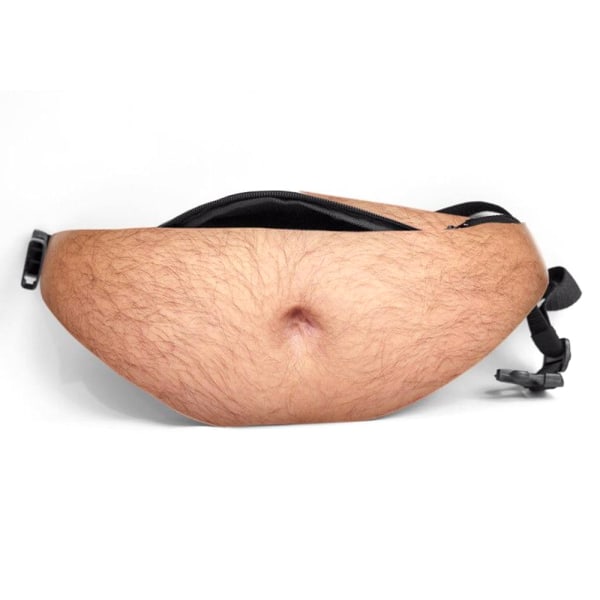 Dad Beer Belly Fun Bag Gift 3D Men's Beer Belly Midjeveske - Perfet 1-medium hair