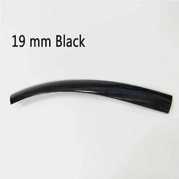 32,8 fot 10 m längd 16 mm/19 mm bredd Plast T-list T List Kompatibel med Arkad MAME Spelmaskin Skåp krom/svart-Perfet 19mm black 10m