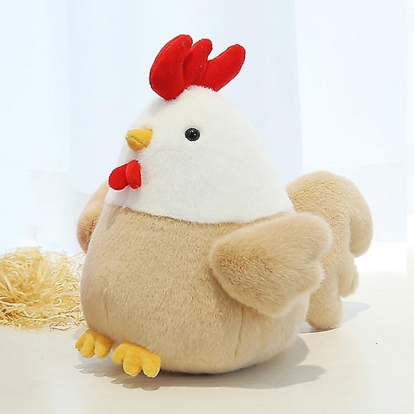 23 cm Söt kyckling plysch docka Leksaker Barn Djur Höna Plyschleksak Pojkar Flickor Sova mjuk Fylld kyckling docka Födelsedagspresenter 23 cm- Perfet 23CM Chicken