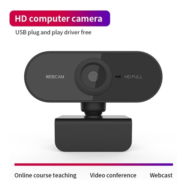 Webcam HD-opløsning med mikrofon til videomøder - Perfet