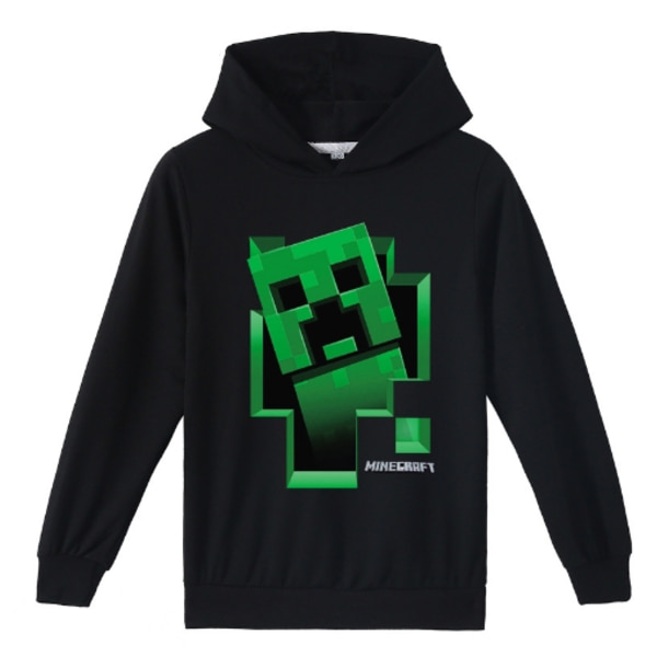 Minecraft Creeper Inside Boys -huppari Gamer Kids -huppari - täydellinen green 160cm