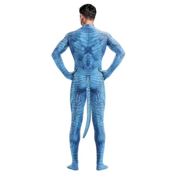 Film Avatar 2 Cosplay Kostym Carnage Jake Sully Neytiri Zentai Vuxen Unisex Sexig Jumpsuit Halloween Bodysuit-Perfet Woman With Tail M