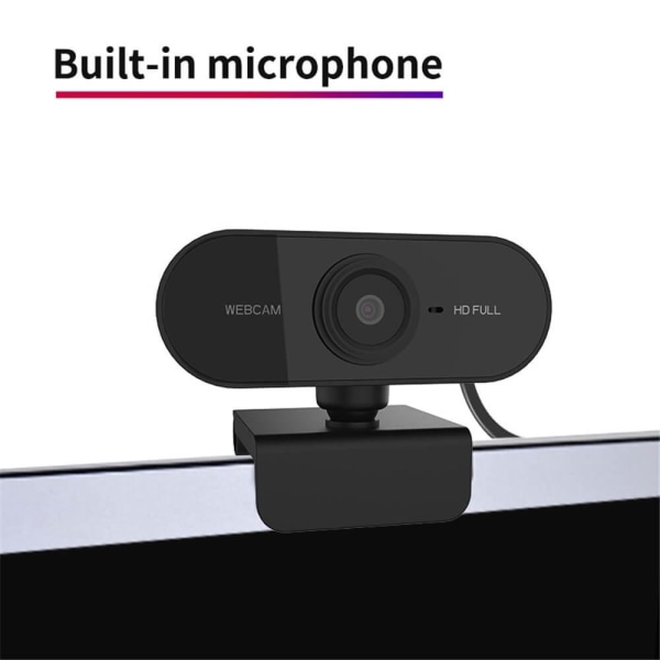 Verkkokameran HD-resoluutio mikrofonilla videokokouksia varten – täydellinen