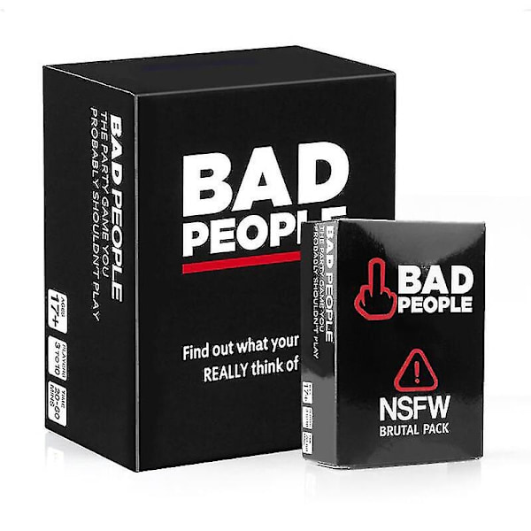 Het säljande spelet Bad People Party - Fest spelet du förmodligen inte borde spela och NSFW-utvidgningspaketet - Perfekt Basic and Expansion