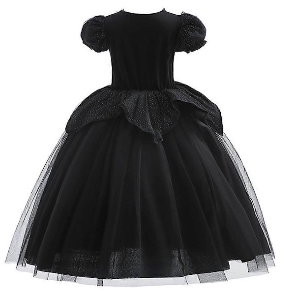 Disney Tyttöjen Maleficent-Mekko Lapsille Paha Kuningatar Keiju Halloween-Puku Lapsille Demoni Kuningattaren Vaatteet Karnevaali Musta Noita Mekko-Täydellinen Maleficent Dress F 9-10T (Tag 150)