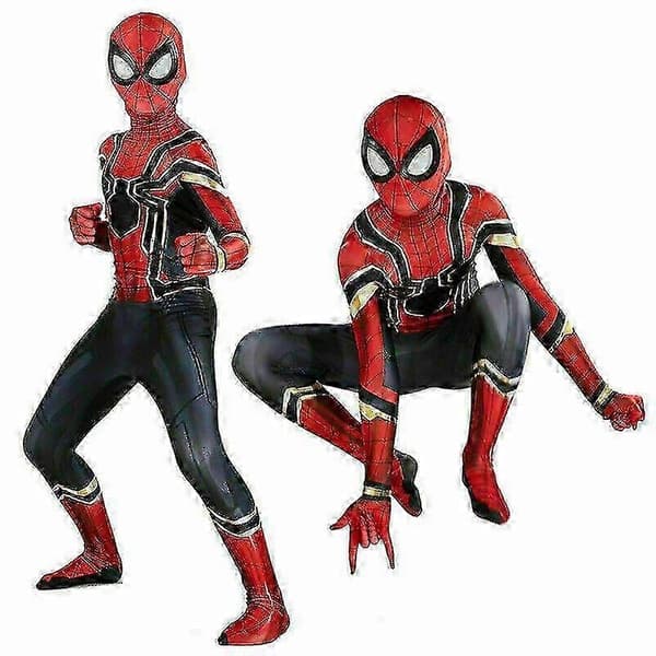 Deadpool Superhjälte Spiderman Kostym Barn-Perfekt Iron Spiderman 140-150cm