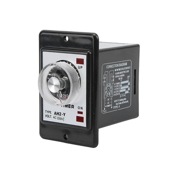 JYIO AH2‑Y 1S 8 Pin Lille Pointer Type Tidsrelæ Controller Timer Kompatibel med 220VAC Automationsudstyr-Perfet