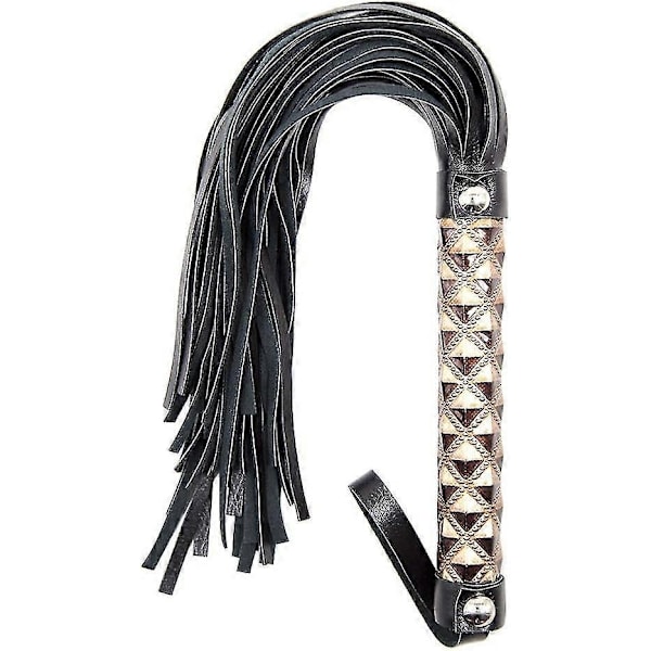 Mjuk Läder Ridpiska Häst Piska Halkfri Praktisk Mjuk Piska för Ridsport Floggers för Cosplay Kostym-Perfekt Yellow