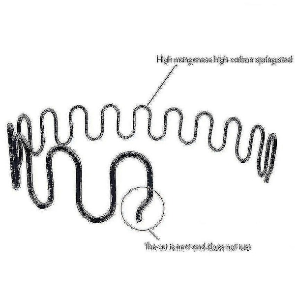 Udskiftningssofafjedre med klips, 40 cm 45 cm 50 cm 55 cm 60 cm - Perfet 60cm