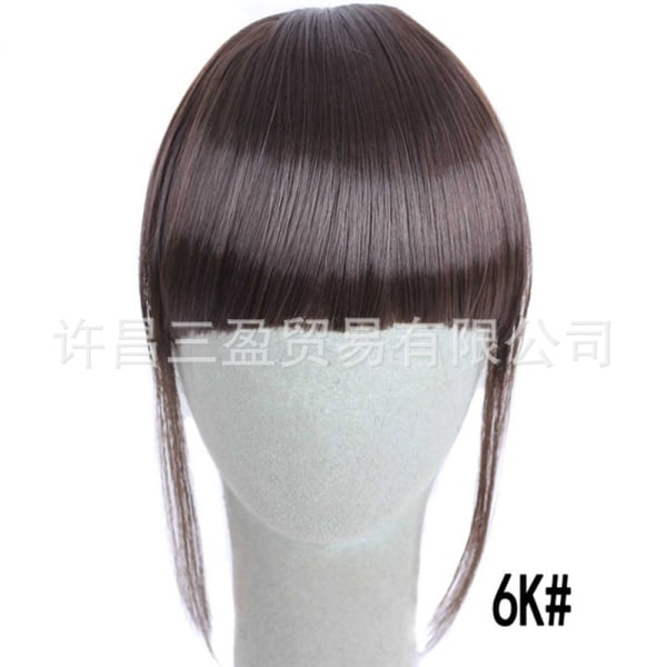 Womens Neat Bang Fringe Extensions Peruk Spets Hår Ornament - Perfet Red