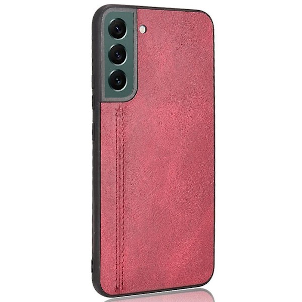 För Samsung Galaxy S22+ 5G Sytt Telefonfodral Beläggning Hårt Mjukt Halkfritt Grepp Skyddande Skal - Perfekt Red Style D Samsung Galaxy S22+ 5G