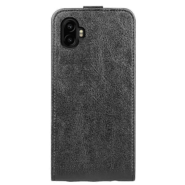 Kompatibel med R64 Textur Vertikal Flip Läder Telefonfodral-Perfet Black For Samsung Galaxy Xcover 7 Pro