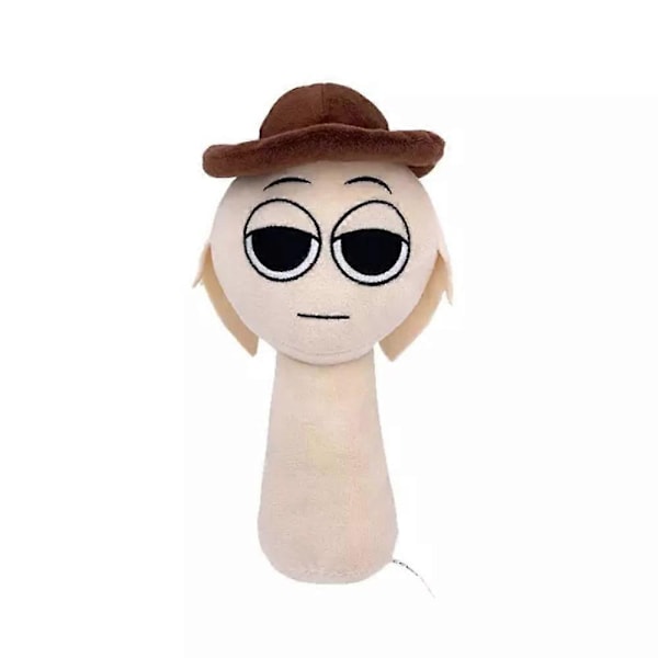 Sprunki Plyschleksak, Sprunki Play Plyschleksak, Wenda Sprunki, Grå Sprunki, för Vuxna och Barn - Perfekt beige