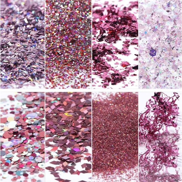 stk negle glitter glitter, Negle dekorationer- Perfet