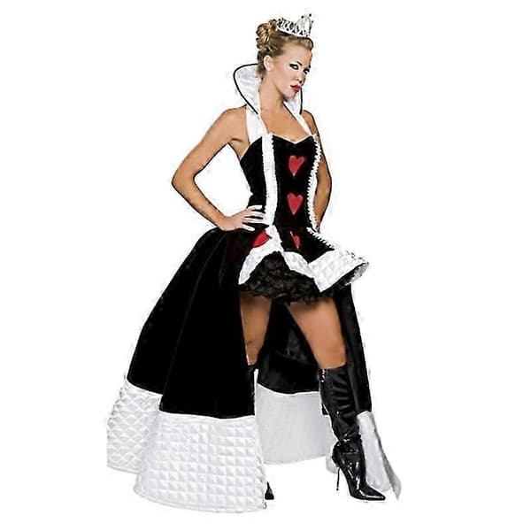Damer Hjerternes Dronning Deluxe Voksenkostume - Perfekt XL