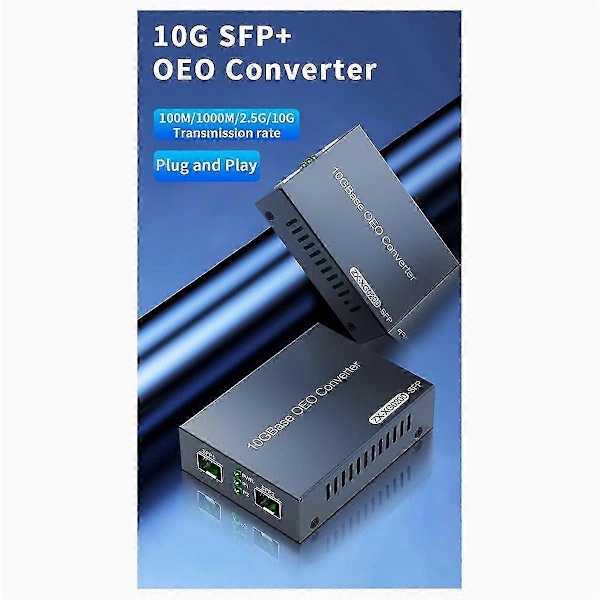 10gbe sfp+ oeo mediekonverter dobbel 10g sfp+ slot 100m/1g/2.5g/10gbase-t fiberoptisk mediekonverter-Perfet
