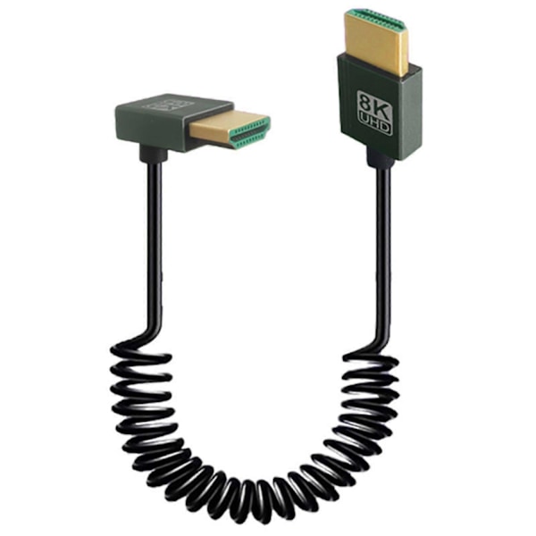 Expandables 8K HDMI-kompatibel 2.1-kabel, 48 Gbps Snabb Dataöverföring, Aluminiumlegeringsskal Kompatibel med Hållbarhet och Skydd - Perfekt Down