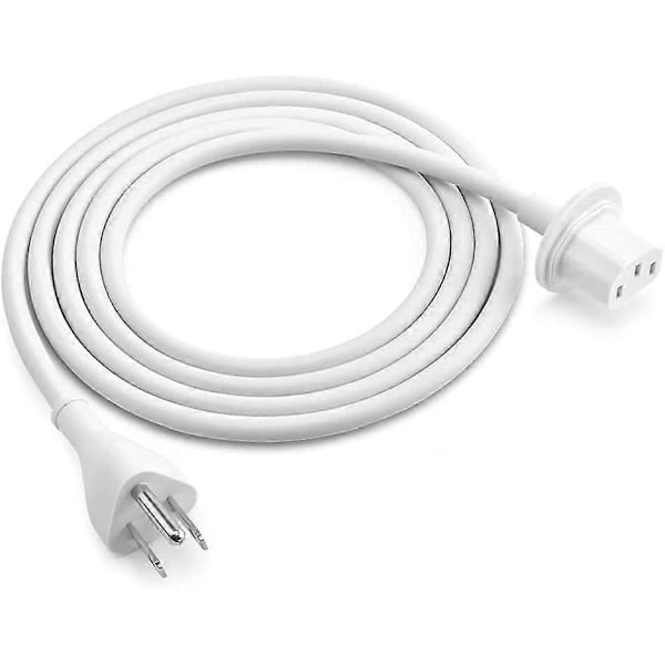 Udskiftningsstrømadapter forlængerledning kompatibel med iMac 20 tommer 21,5' 24 tommer 27 tommer strømforsyningsledning, hvid-Perfet