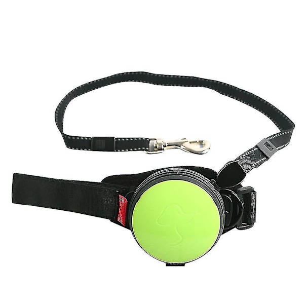 Handsfree Retrakterbart Hundkoppel Handledsrem Handsfree Koppel för Hundar Cat-hy-Perfet Green