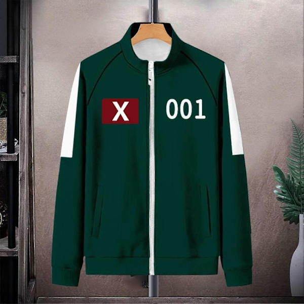Squid Game Kostume, Squid Game Sportswear, Koreansk Folkespils Kostume Sæt til Fans, Cosplay og Temabegivenheder, 456 Voksen Squid Game Kostume - Perfekt C M