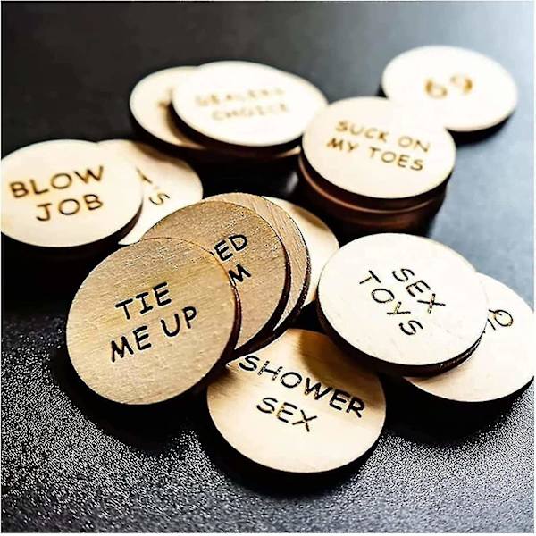 Morsomme tokens Morsomme tre-valentinspynt, morsom romantisk sexgave-Perfet Pack 2 Round