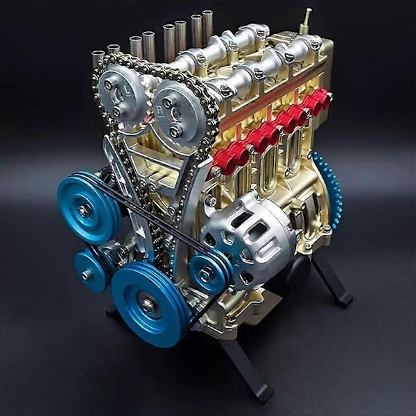Cylinder Full Metal Bilmotormodell, Resin Bilmotormodell Kit - Perfet Eight cylinders