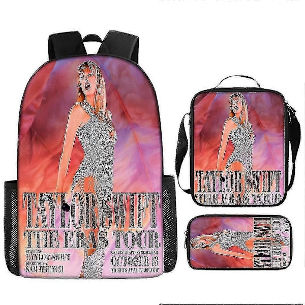 Taylor Swift Skolesett med tre deler for studenter (ryggsekk + matpose + pennal) - Perfekt Product 4