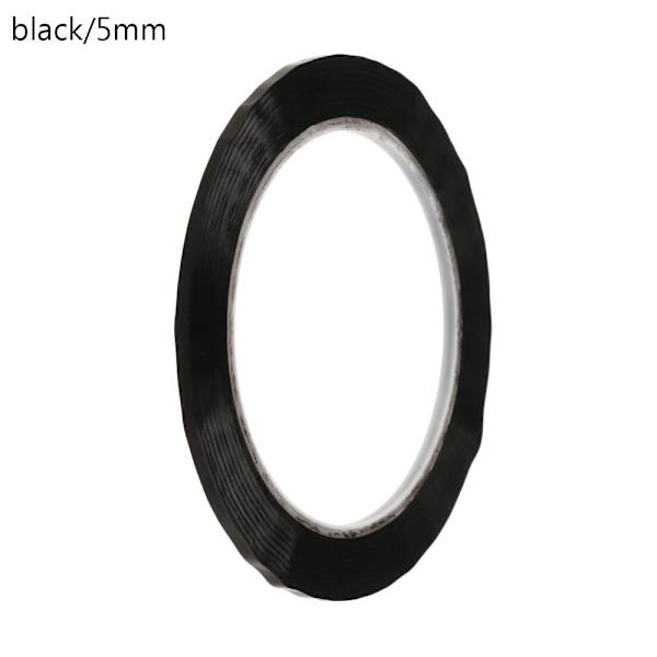 1 stk Desktop Positioneringstape Markeringstape SORT 5MM sort-Perfet black 5mm