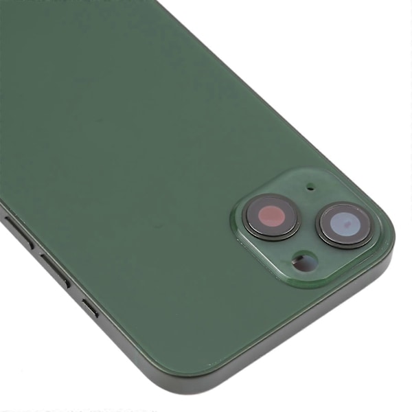 Kompatibel med iPhone 13 Batteri Bagcover med Sideknapper & SIM-kortbakke & Strøm + Lydstyrke Flexkabel & Trådløst Opladningsmodul - Perfekt Green