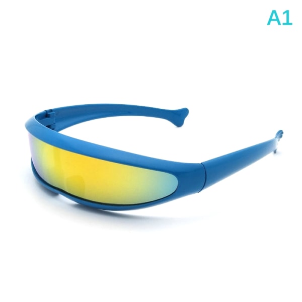 Futuristic Mirror Solbriller Mote Alien Glasses HD Mirror - Perfet A1